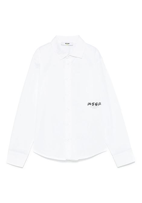 Camicia con stampa MSGM KIDS | S5MSJBSI307001